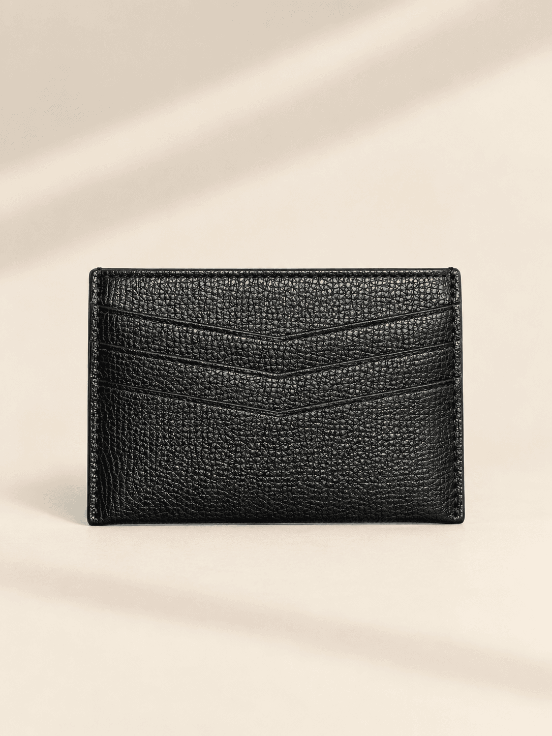 Slim card holder in leather, by IND Leather Co.